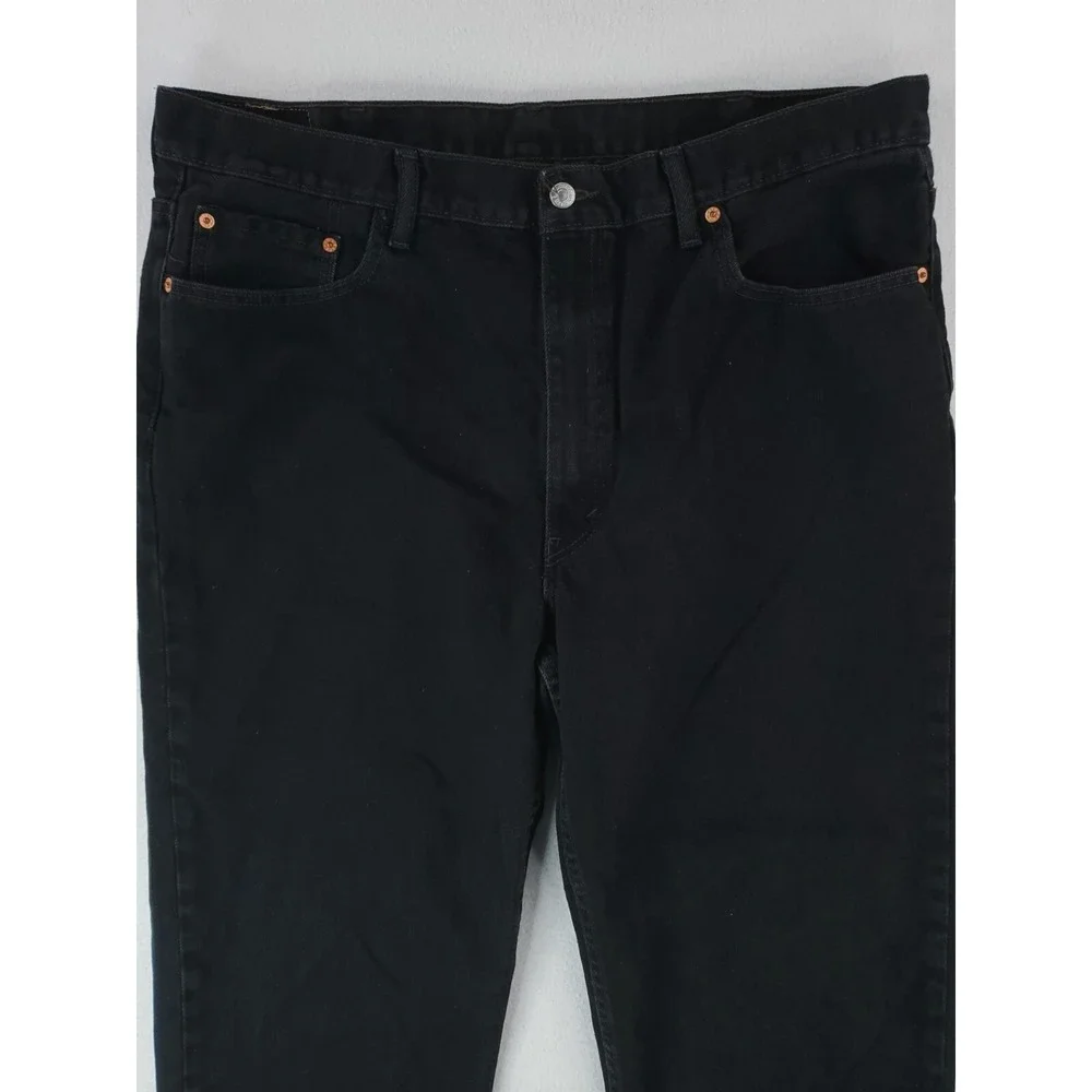 Levis Jeans Mens 40x30* Black 550 Relaxed Tapered Baggy Grunge Hip Hop Work Pant
